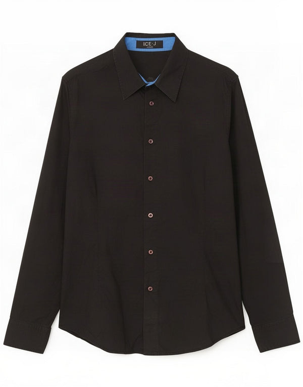Camisa gráfica masculina Iceberg XL algodão preto