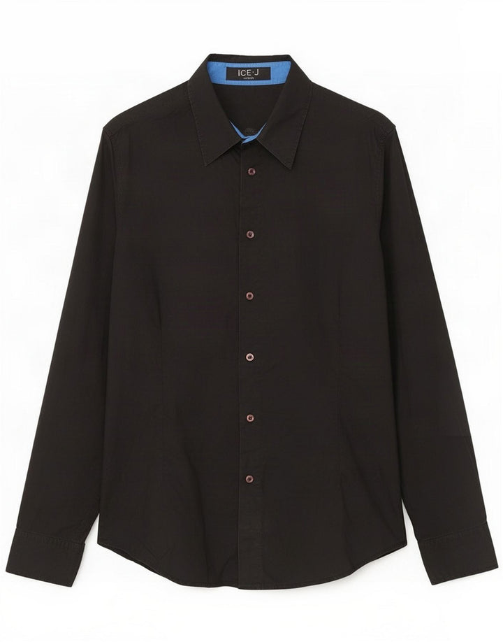 Camisa gráfica masculina Iceberg XL algodão preto