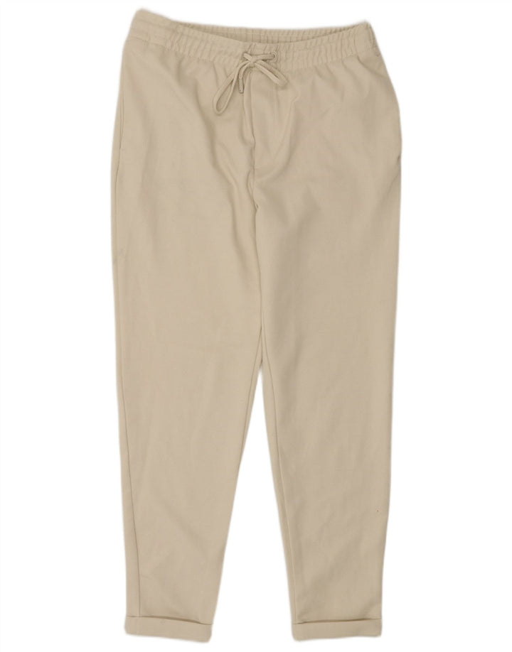 Zara Calça Chino Masculina Cônica Média W32 L30 Poliéster Bege
