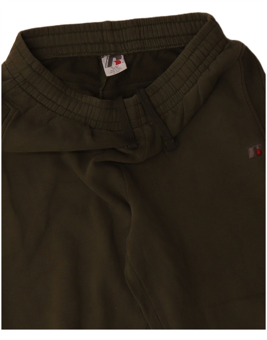 Calça de treino masculina RUSSELL ATLÉTICA de algodão verde pequeno