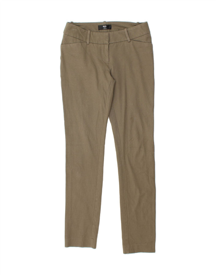 MOSSIMO Womens Stretch Slim Casual Trousers US 2 2XS W28 L30 Khaki Cotton Vintage Mossimo and Second-Hand Mossimo from Messina Hembry 