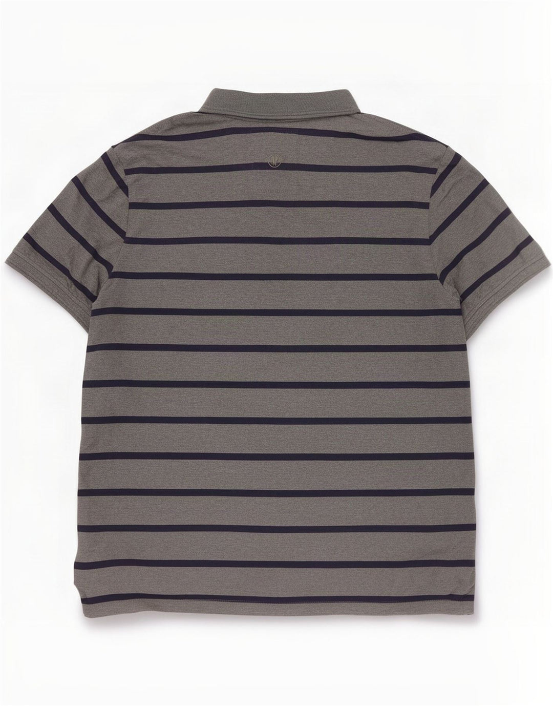 Camisa polo masculina Fat Face XL algodão listrado cinza
