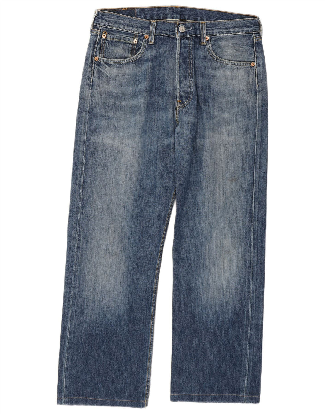 Calça Jeans Levis 501 Straight Masculina W33 L27 Azul