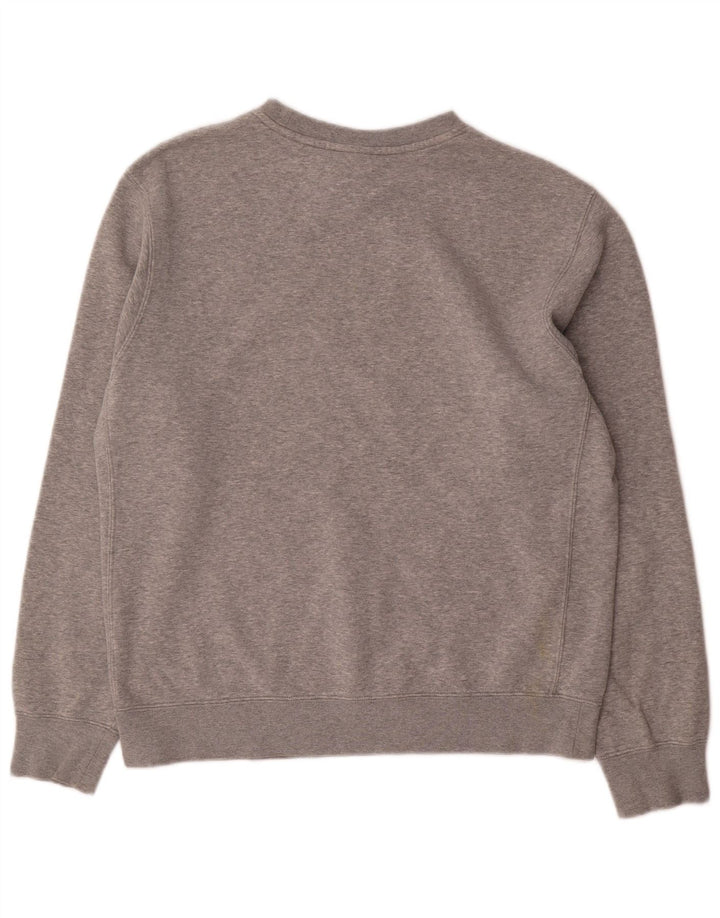 Moletom masculino Nike Jumper cinza médio algodão manchado