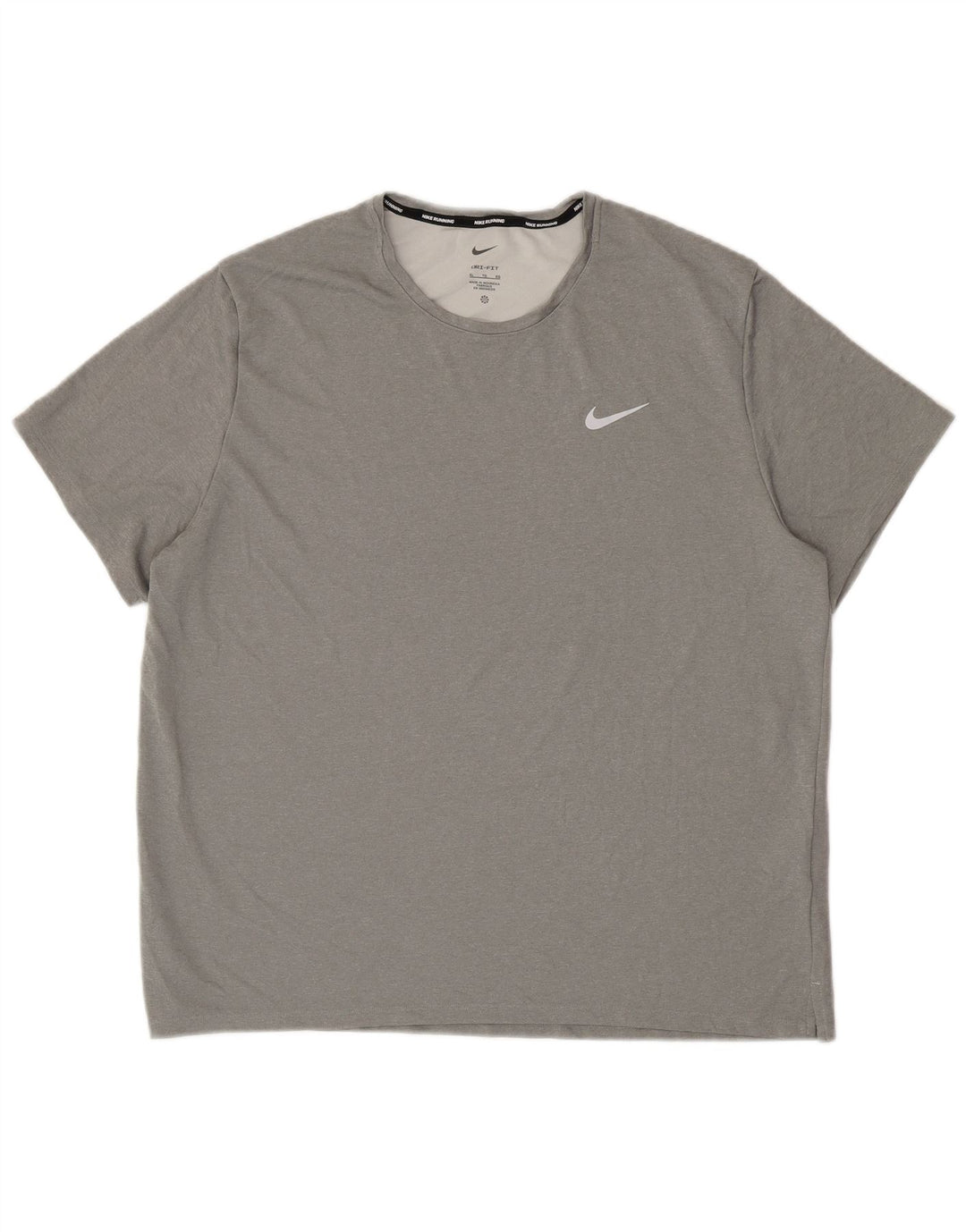 Camiseta Nike Masculina Dri Fit Top XL Cinza Poliéster