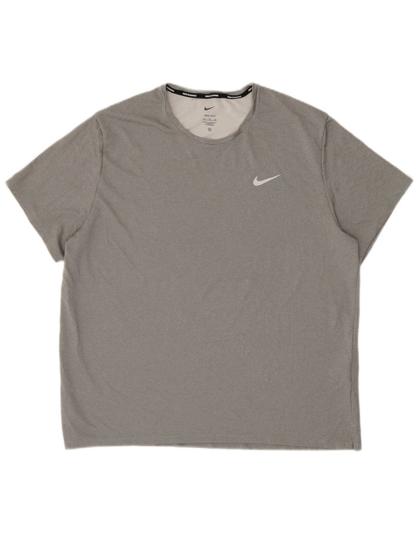Camiseta Nike Masculina Dri Fit Top XL Cinza Poliéster