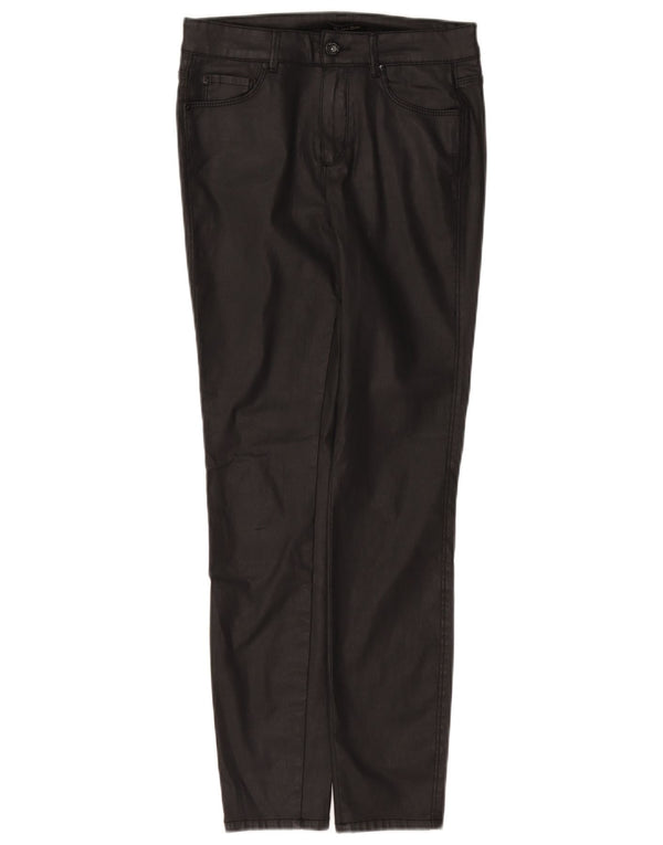 Massimo Dutti Womens Slim Casual Trousers EU 36 XS W26 L29 Black