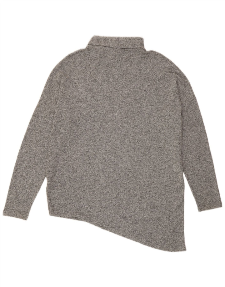 Suéter feminino Phase Eight com gola redonda Reino Unido 18 XL viscose cinza
