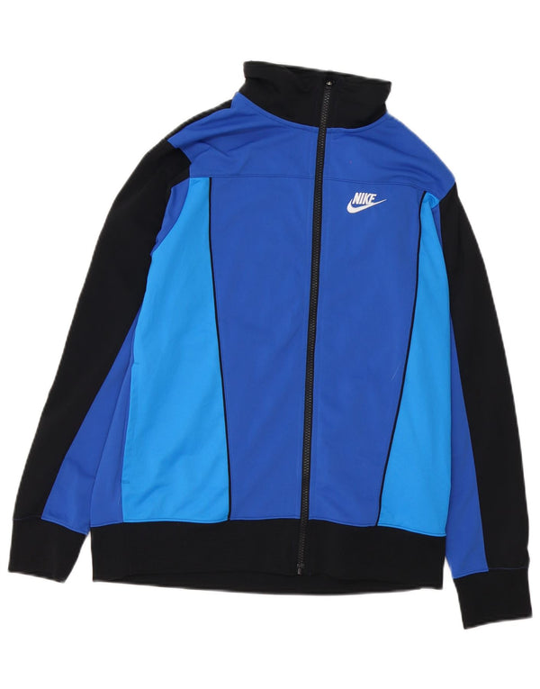 Jaqueta Nike Boys Tracksuit Top 13-14 Anos XL Azul Colorblock Poliéster