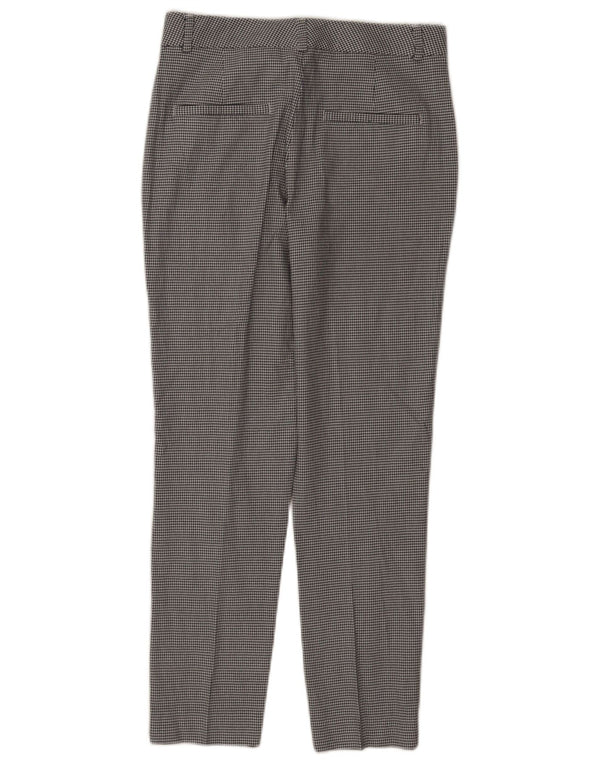 Calça Chino Slim Feminina Massimo Dutti 2XS W24 L26 Azul Marinho Houndstooth