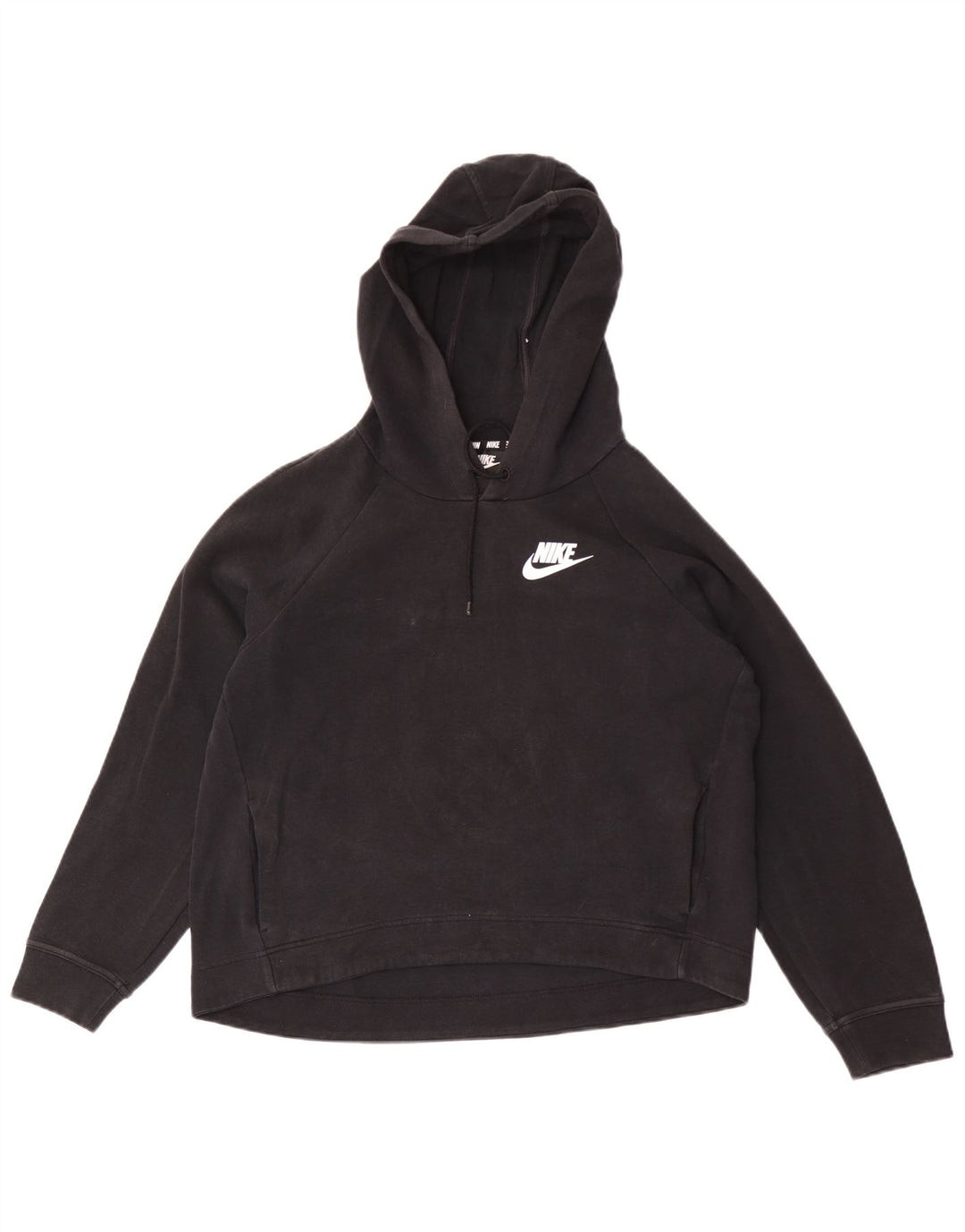 Jumper com capuz gráfico feminino Nike UK 14 médio preto