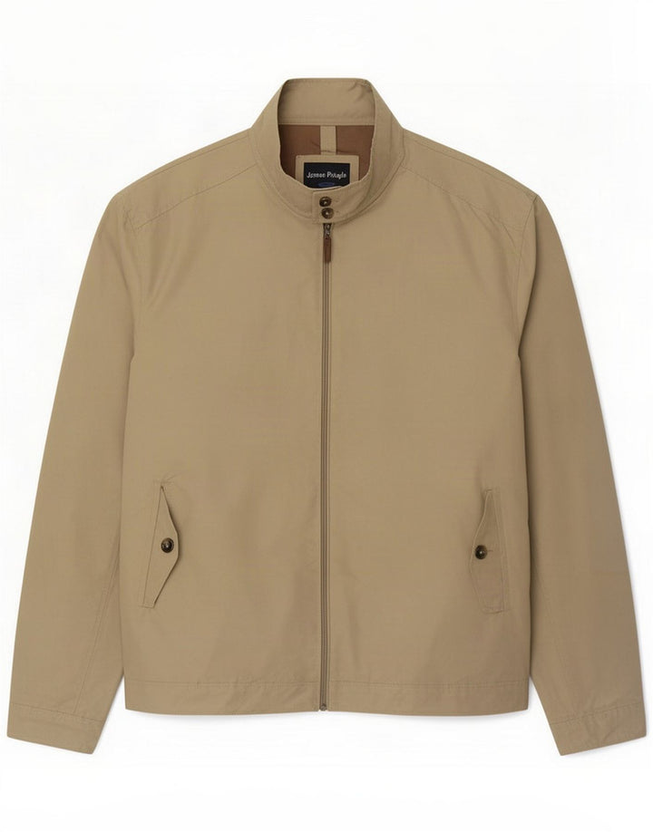 James Pringle Mens Bomber Jacket UK 42 XL Khaki Poliéster