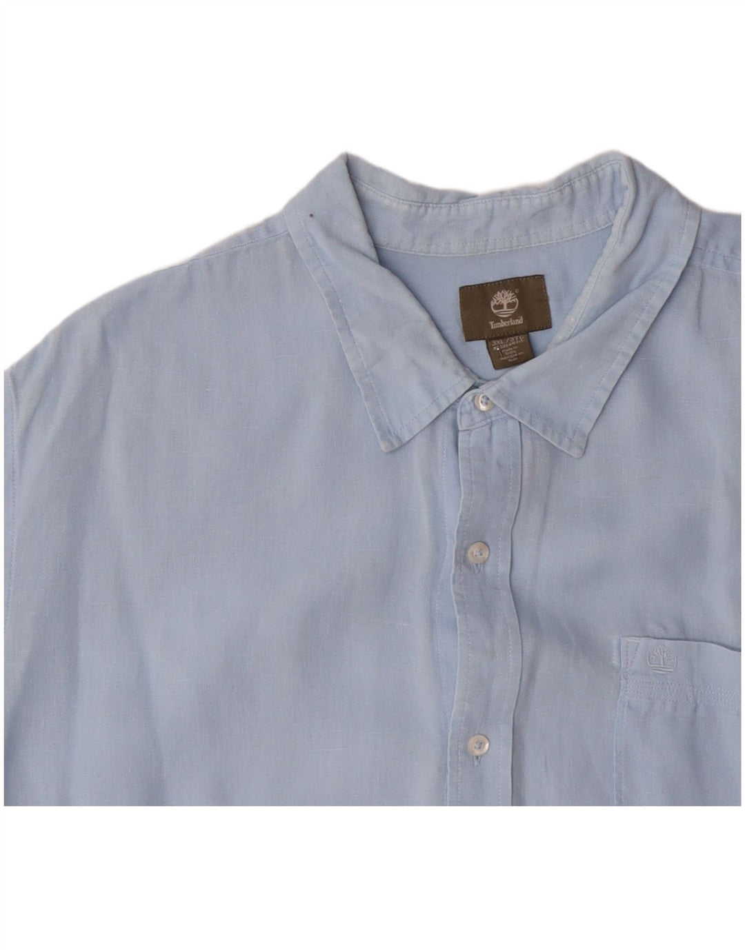 Camisa masculina de manga curta TIMBERLAND Regular Fit 3XL azul