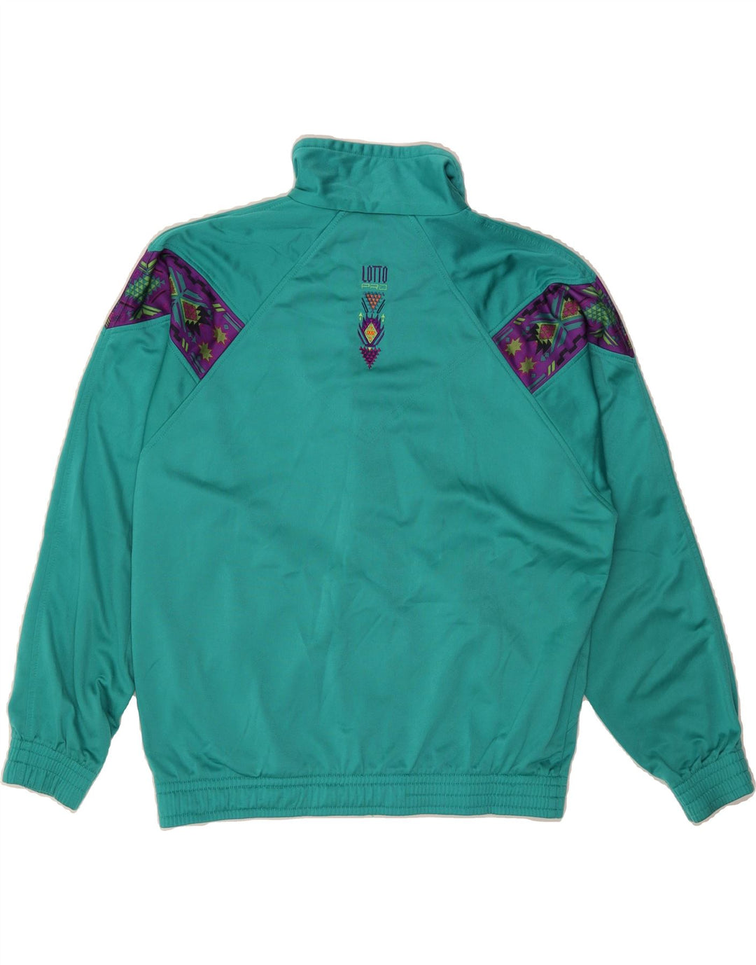 LOTTO Mens Treino Top Jaqueta Pequeno Colorblock Verde