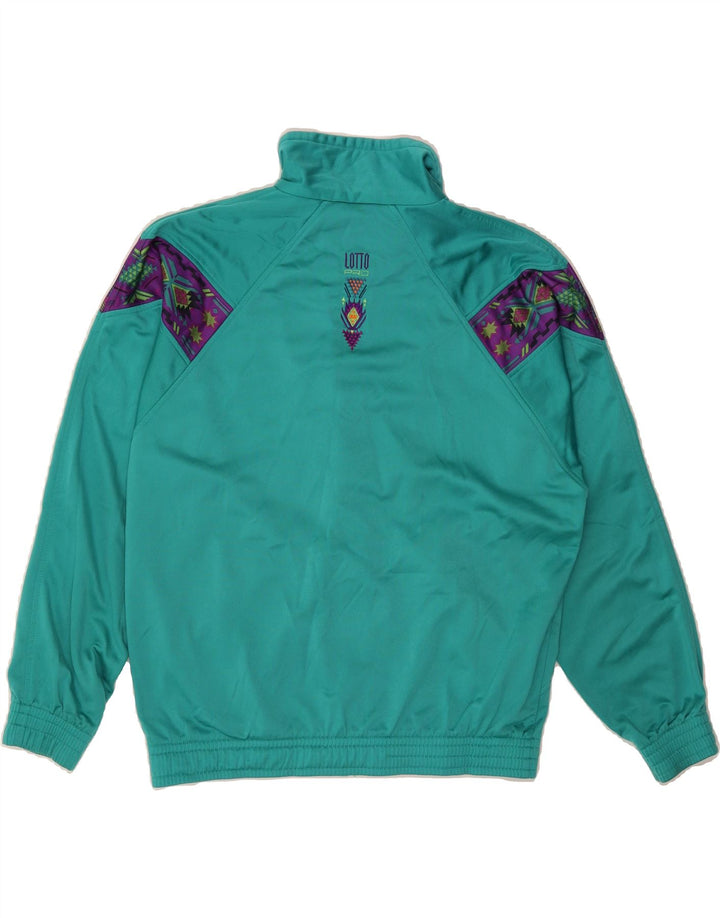 LOTTO Mens Treino Top Jaqueta Pequeno Colorblock Verde