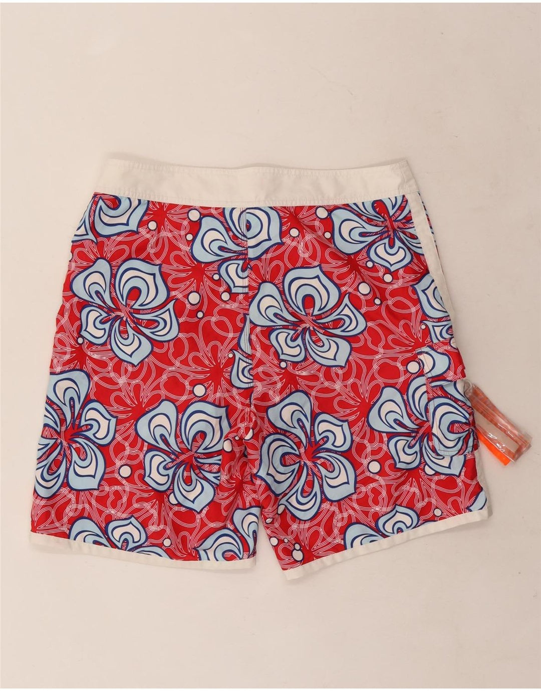 Shorts de natação masculino Sundek médio vermelho floral