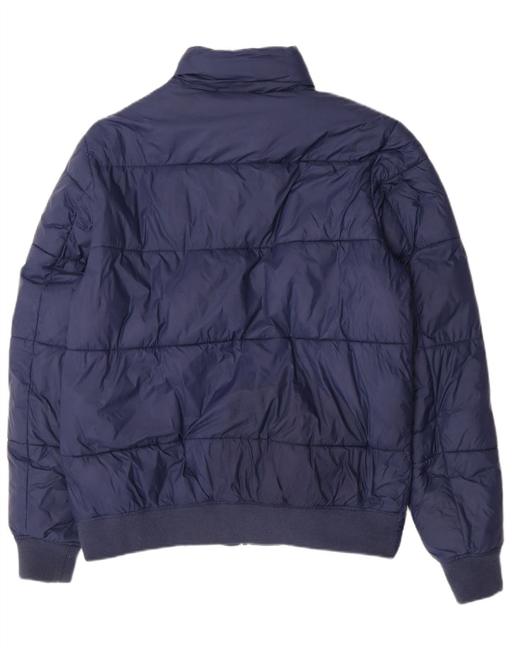 Jaqueta acolchoada masculina Tommy Hilfiger UK 40 grande azul marinho poliamida