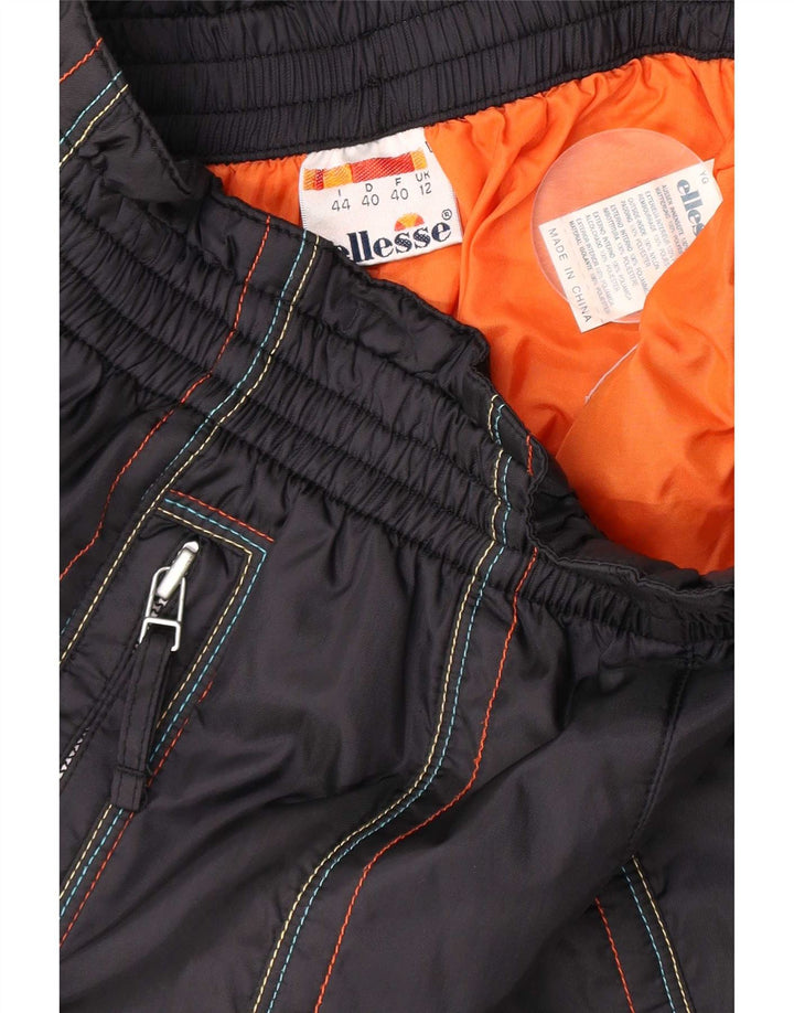 Ellesse Womens Joggers Ski Calças UK 12 Médio Preto Poliamida