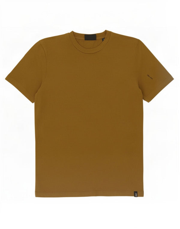 Scotch & Soda Mens Camiseta Top Pequeno Algodão Cáqui