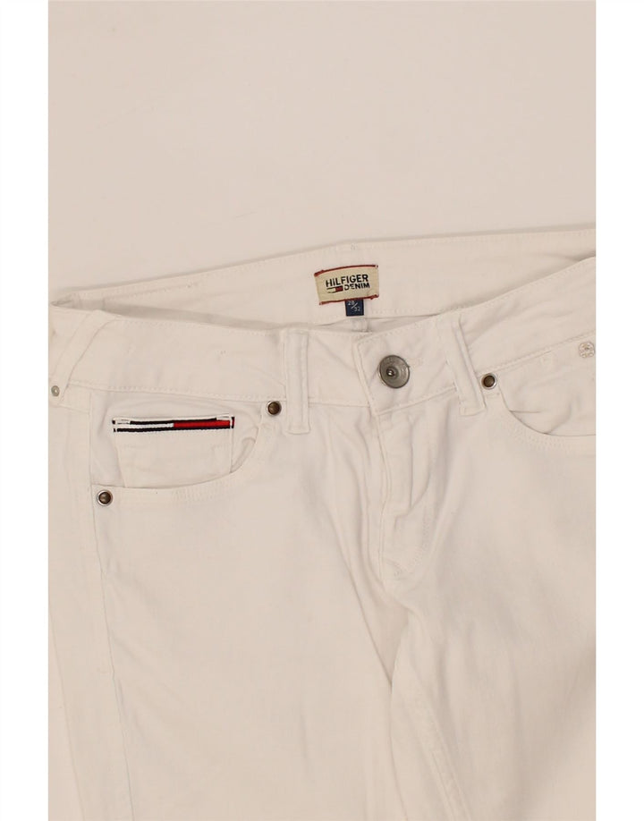 TOMMY HILFIGER Womens Slim Jeans W28 L28 White Cotton Vintage Tommy Hilfiger and Second-Hand Tommy Hilfiger from Messina Hembry 