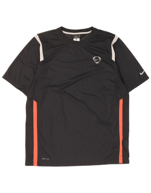 Camiseta Nike Masculina Dri Fit Top UK 42/44 Grande Preto Colourblock Poliéster