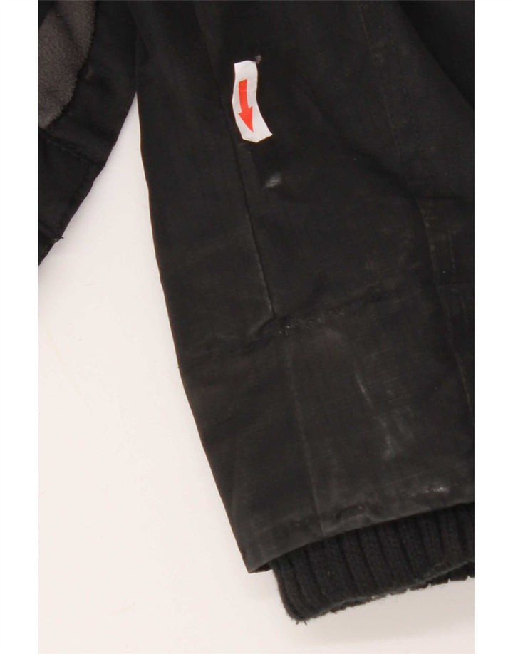 Jaqueta corta-vento masculina Hollister UK 36 poliéster preto pequeno