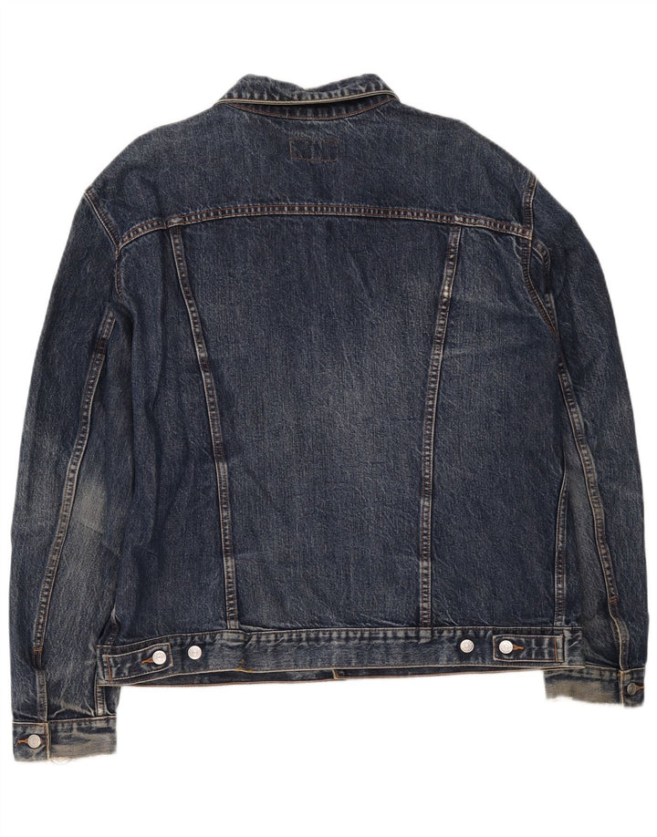 Jaqueta jeans masculina Carrera UK 44 2XL algodão azul