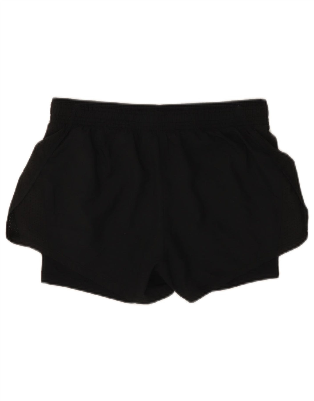 NIKE Womens Dri Fit Sport Shorts UK 10 Pequeno Poliéster Preto