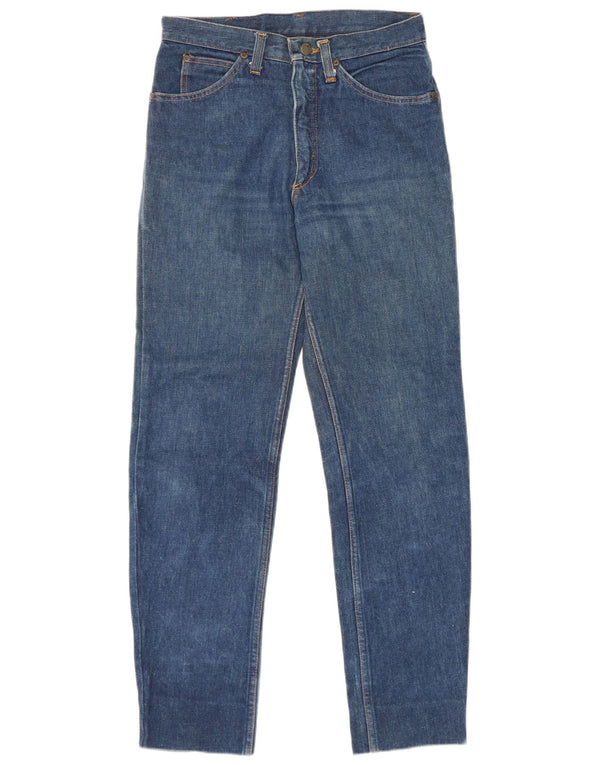 Calça jeans reta feminina Fruit Of The Loom W30 L30 algodão azul
