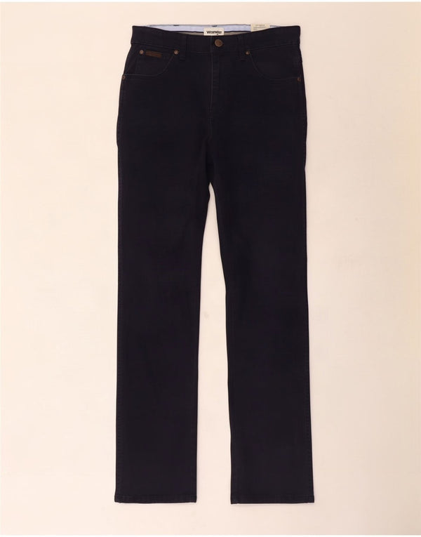 Wrangler Mens Texas Calças casuais retas W31 L32 Algodão azul marinho