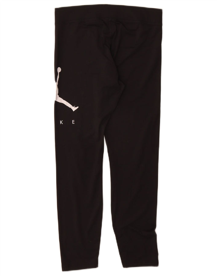 Leggings estampados Jordan para meninas 13-14 anos XL preto poliéster