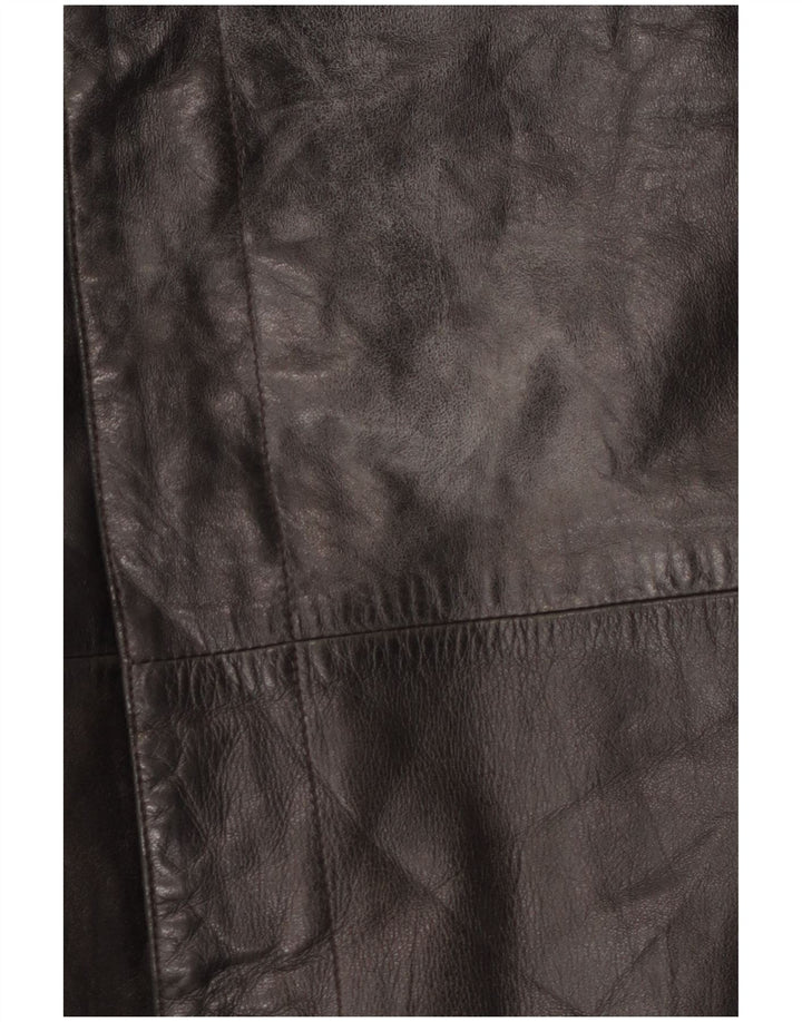Casaco de couro masculino Dibi IT 50 grande couro preto