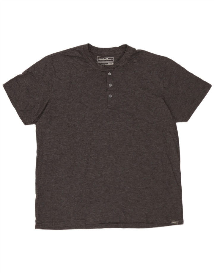 Camiseta masculina EDDIE BAUER grande algodão cinza