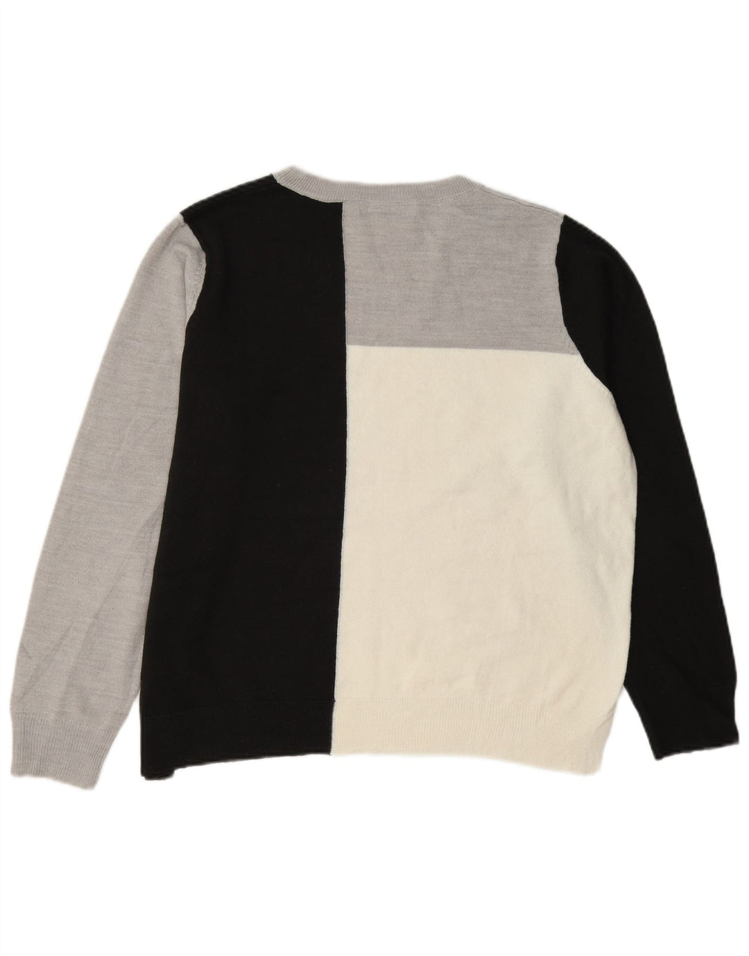 Suéter feminino Marks & Spencer com gola redonda Reino Unido 14 grande multicolorido
