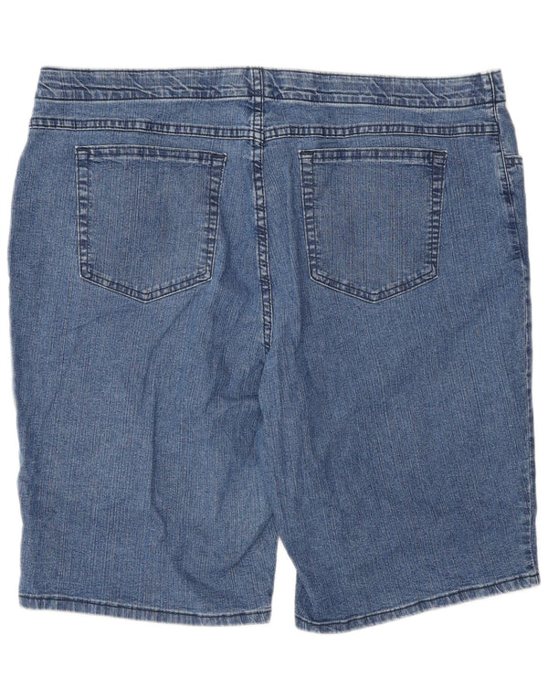 Shorts jeans Lee Womens Riders EUA 20 3XL W40 algodão azul