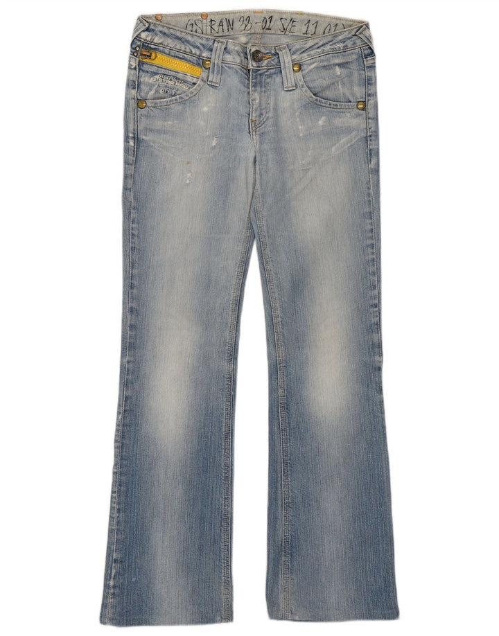 Jeans femininos G-STAR desgastados com bootcut W28 L28 azul