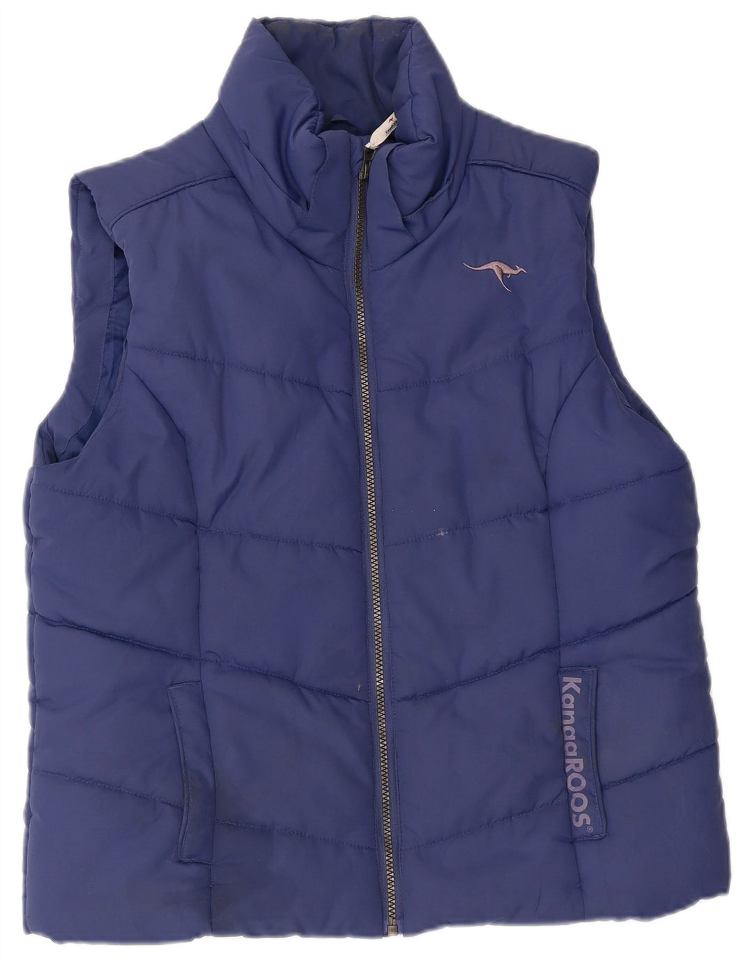Colete acolchoado masculino KANGAROOS UK 16 grande poliéster azul