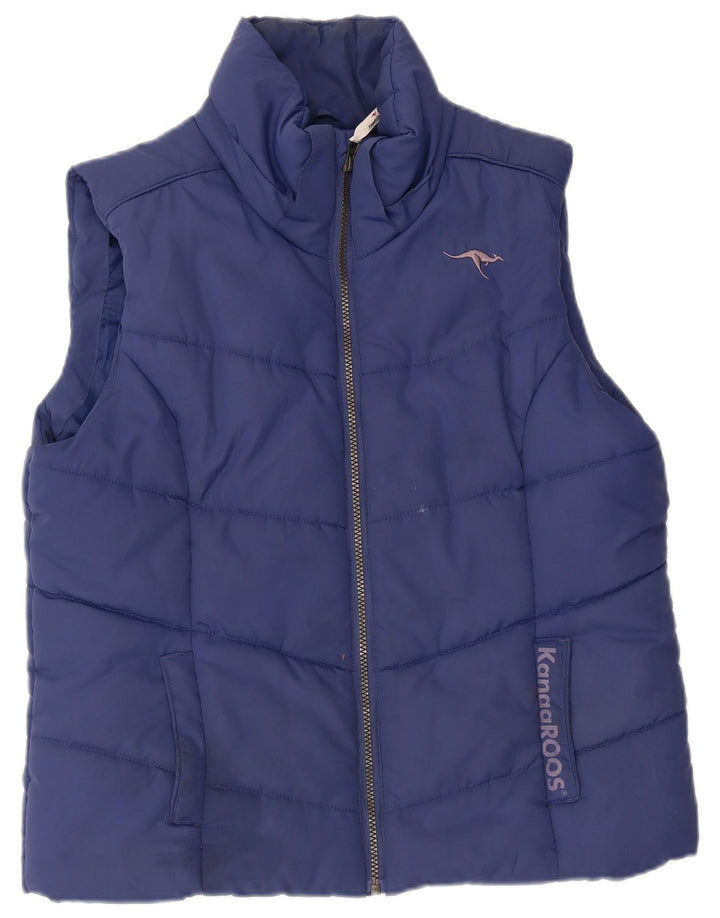 Colete acolchoado masculino KANGAROOS UK 16 grande poliéster azul