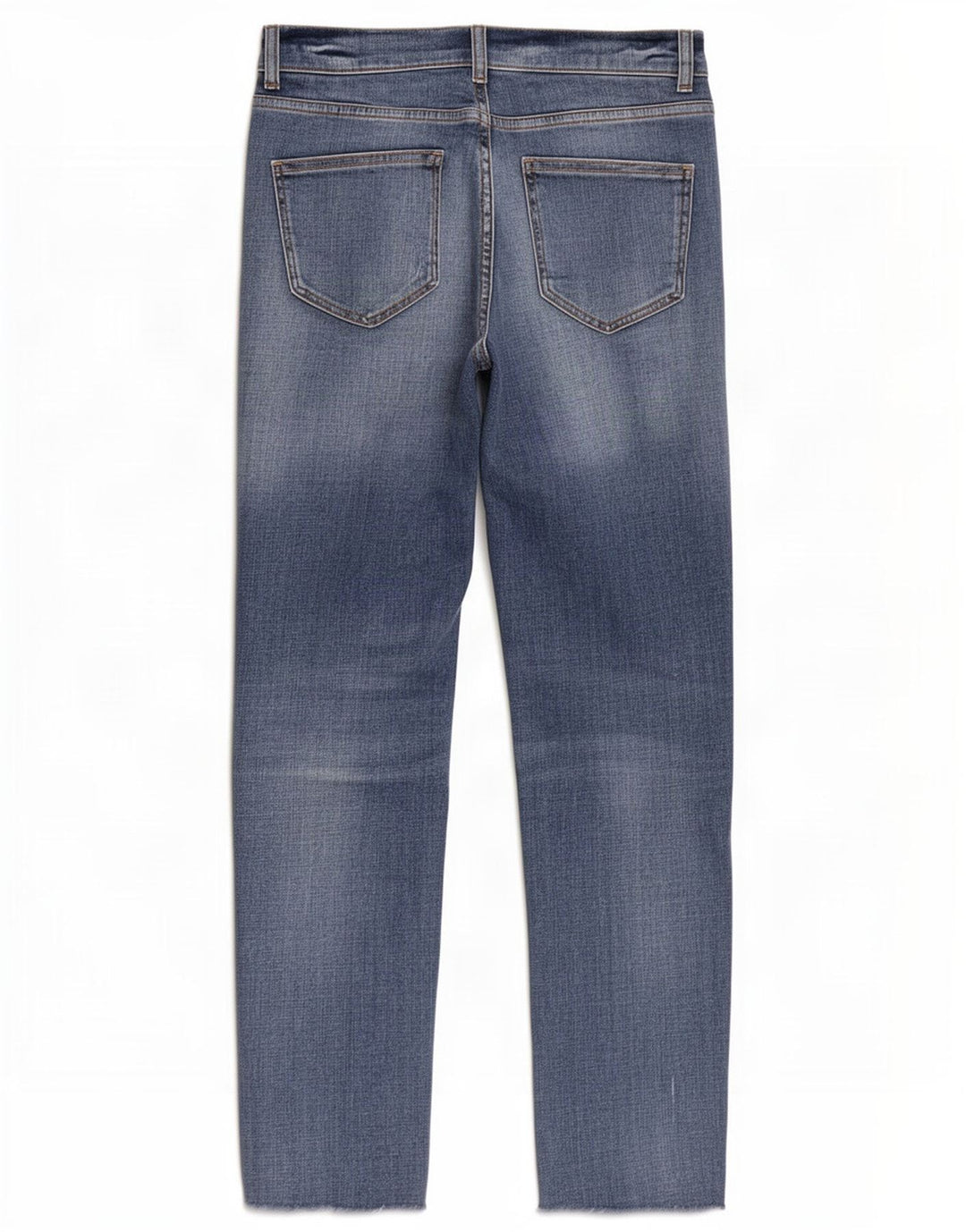 Calça jeans feminina Massimo Dutti desgastada EU 38 pequena W28 L27 azul
