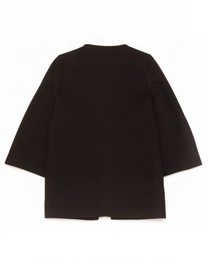 Sobretudo feminino Zara UK 10 pequeno lã preta