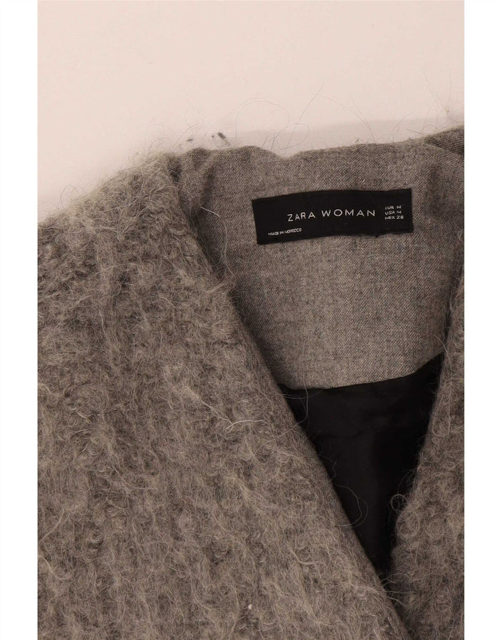 Sobretudo feminino Zara UK 14 cinza médio