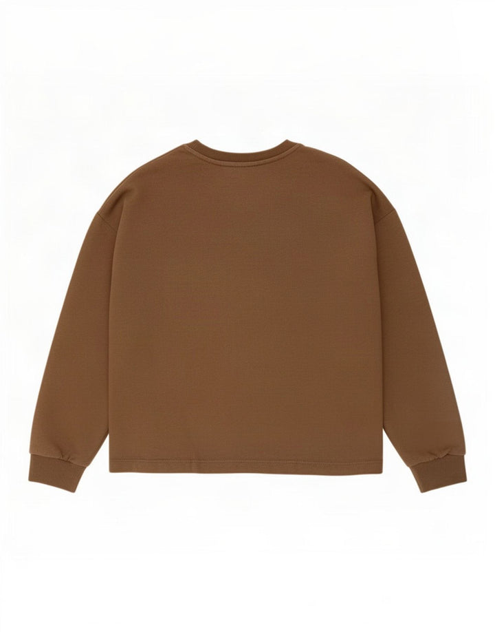 Zara Womens Oversized Sweatshirt Jumper Reino Unido 10 Pequeno Cáqui Geométrico