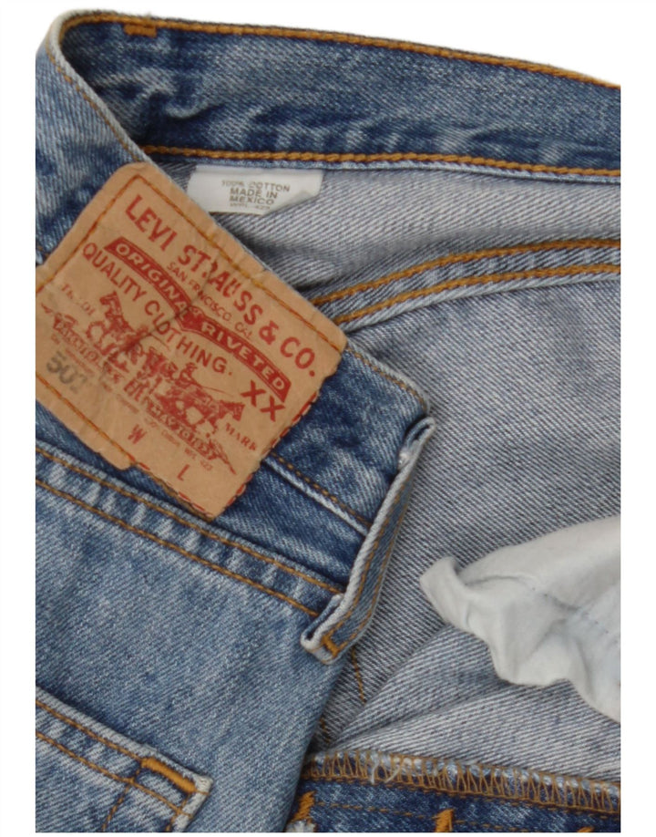 Calça jeans masculina Levi's 501 Straight W29 L28 azul algodão