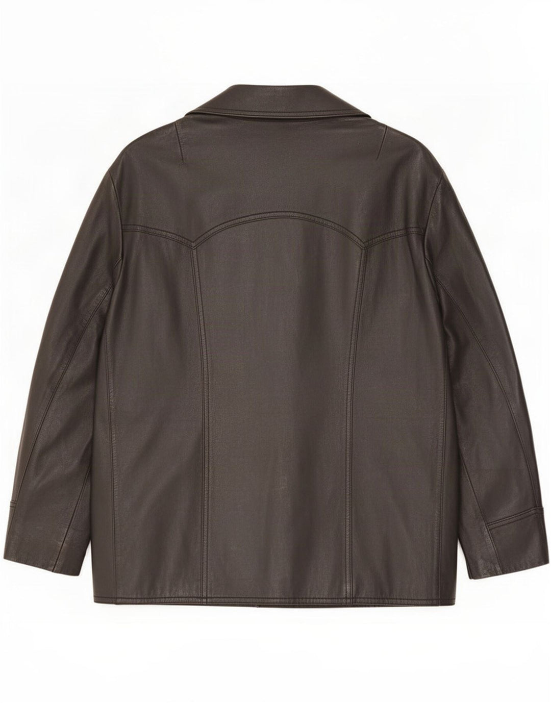 Jaqueta de couro masculina vintage UK 36 pequena preta