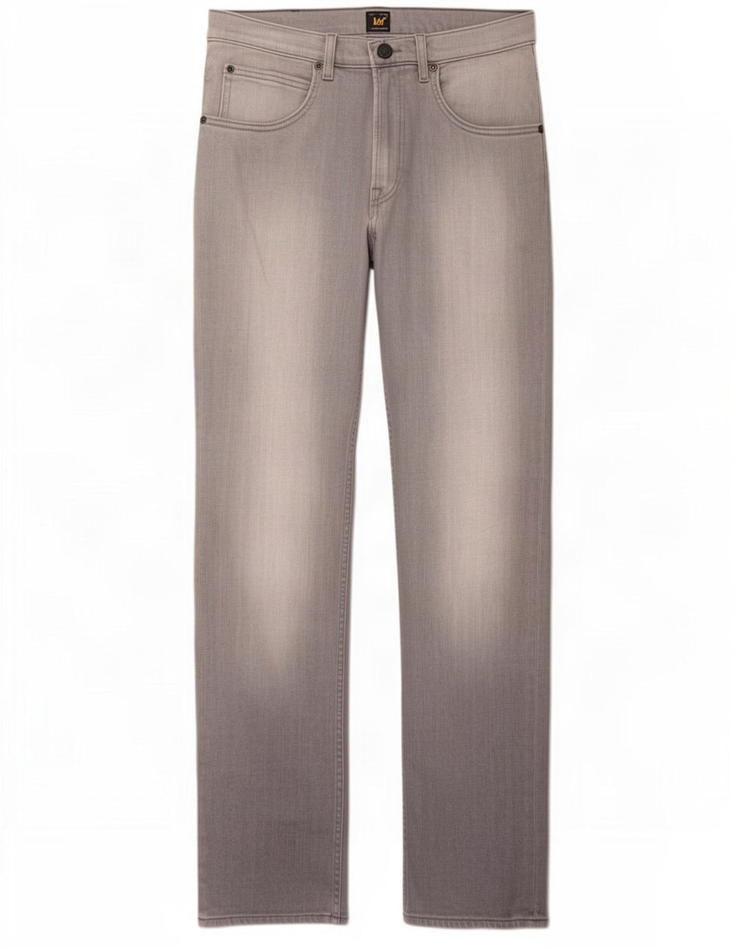 Lee Womens Brooklyn Straight Jeans W32 L32 Cinza Algodão