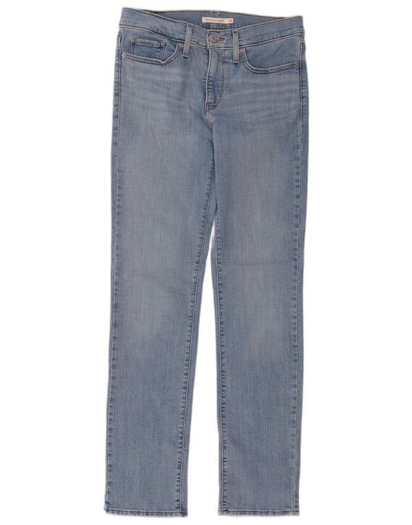 Calça jeans feminina Levi's 314 Shaping Straight W28 L32 azul algodão