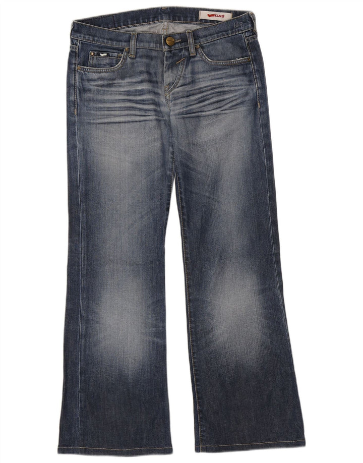 Gas Womens Bootcut Jeans W28 L29 Azul Algodão