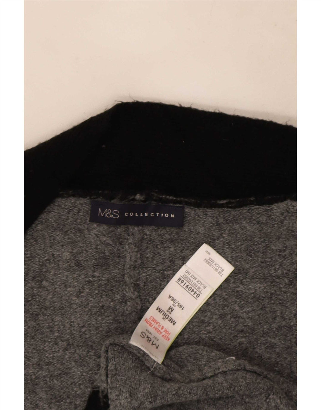 Suéter cardigã feminino Longline Marks & Spencer Reino Unido 14 médio preto