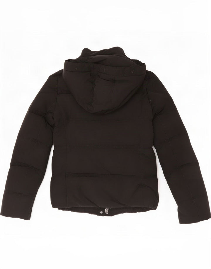 Jaqueta acolchoada com capuz feminina Woolrich UK 6 XS poliéster preto