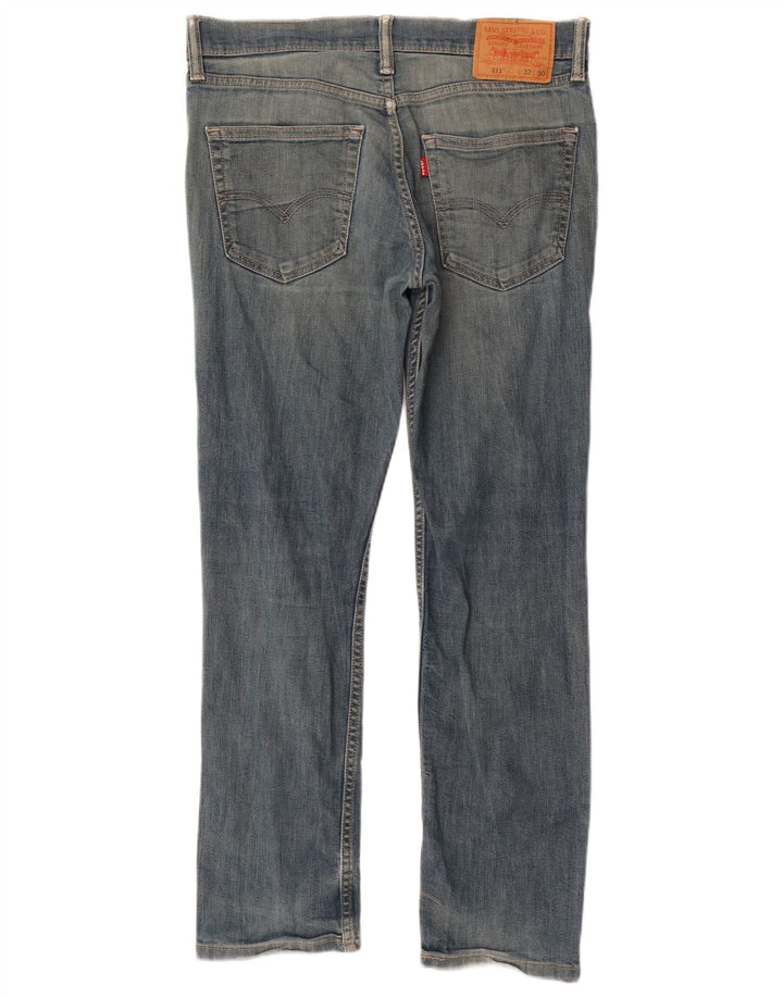 Levi's Masculino 511 Slim Jeans W32 L28 Azul Algodão